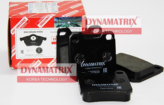 Dynamatrix DBP609 - Тормозные колодки, дисковые, комплект autospares.lv