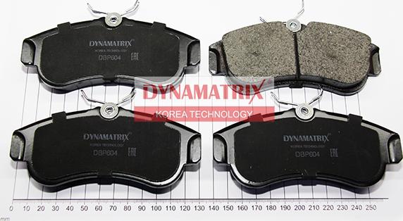 Dynamatrix DBP604 - Тормозные колодки, дисковые, комплект autospares.lv