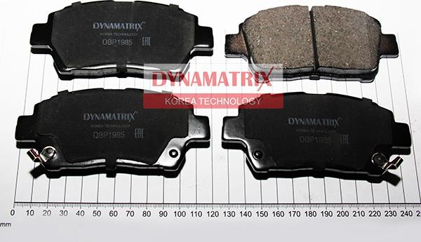 Dynamatrix DBP1985 - Тормозные колодки, дисковые, комплект autospares.lv