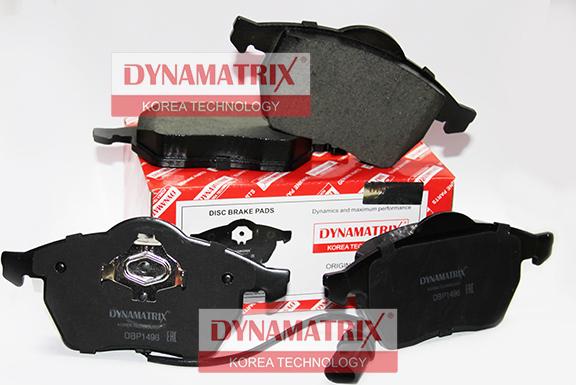Dynamatrix DBP1496 - Тормозные колодки, дисковые, комплект autospares.lv