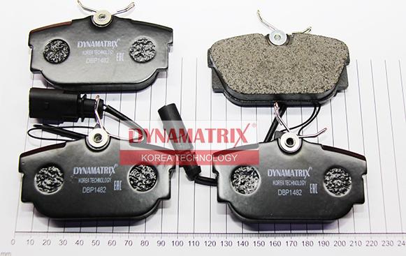 Dynamatrix DBP1482 - Тормозные колодки, дисковые, комплект autospares.lv