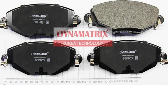 Dynamatrix DBP1425 - Тормозные колодки, дисковые, комплект autospares.lv