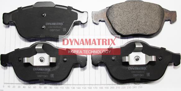 Dynamatrix DBP1541 - Тормозные колодки, дисковые, комплект autospares.lv