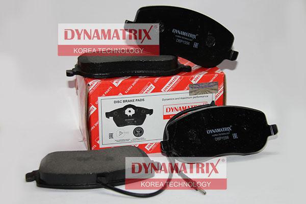 Dynamatrix DBP1556 - Тормозные колодки, дисковые, комплект autospares.lv