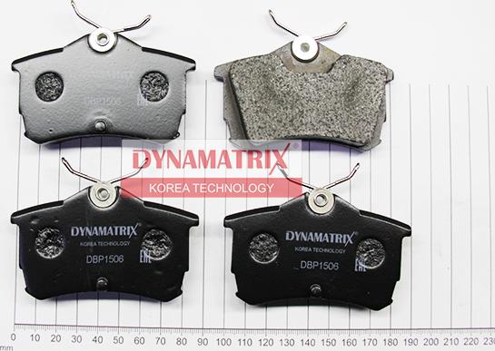 Dynamatrix DBP1506 - Тормозные колодки, дисковые, комплект autospares.lv