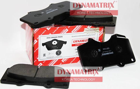 Dynamatrix DBP1698 - Тормозные колодки, дисковые, комплект autospares.lv