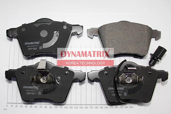 Dynamatrix DBP1654 - Тормозные колодки, дисковые, комплект autospares.lv