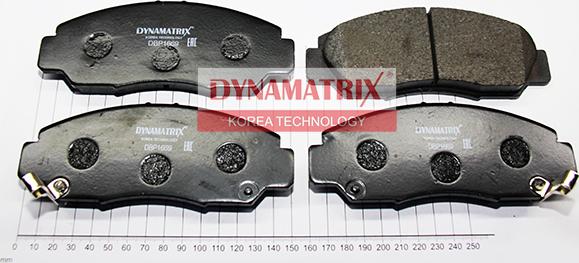 Dynamatrix DBP1669 - Тормозные колодки, дисковые, комплект autospares.lv