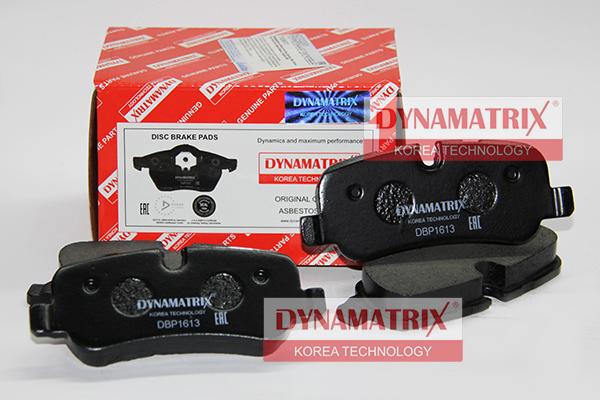 Dynamatrix DBP1613 - Тормозные колодки, дисковые, комплект autospares.lv