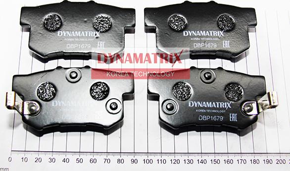 Dynamatrix DBP1679 - Тормозные колодки, дисковые, комплект autospares.lv