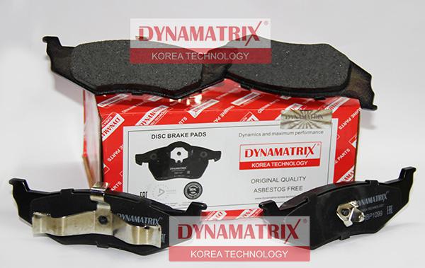 Dynamatrix DBP1099 - Тормозные колодки, дисковые, комплект autospares.lv