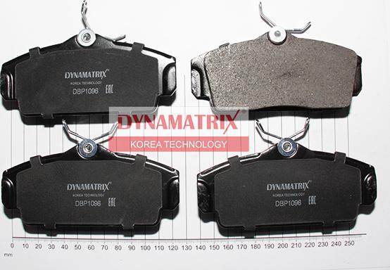Dynamatrix DBP1096 - Тормозные колодки, дисковые, комплект autospares.lv