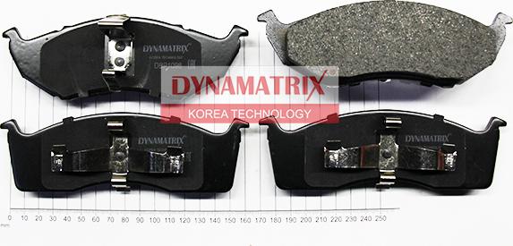 Dynamatrix DBP1098 - Тормозные колодки, дисковые, комплект autospares.lv