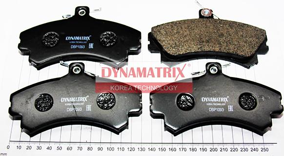 Dynamatrix DBP1093 - Тормозные колодки, дисковые, комплект autospares.lv