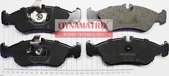 Dynamatrix DBP1045 - Тормозные колодки, дисковые, комплект autospares.lv