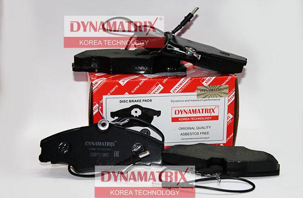 Dynamatrix DBP1062 - Тормозные колодки, дисковые, комплект autospares.lv