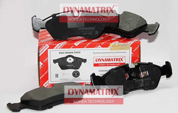 Dynamatrix DBP1067 - Тормозные колодки, дисковые, комплект autospares.lv