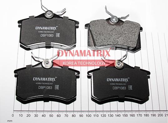 Dynamatrix DBP1083 - Тормозные колодки, дисковые, комплект autospares.lv