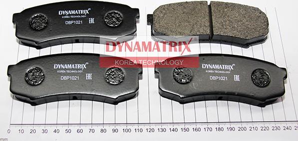 Dynamatrix DBP1021 - Тормозные колодки, дисковые, комплект autospares.lv