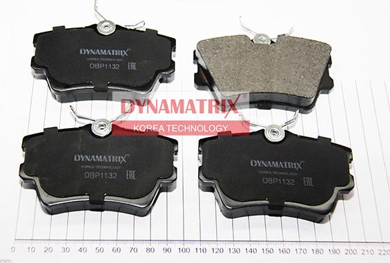 Dynamatrix DBP1132 - Тормозные колодки, дисковые, комплект autospares.lv