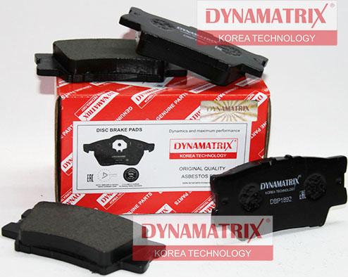 Dynamatrix DBP1892 - Тормозные колодки, дисковые, комплект autospares.lv