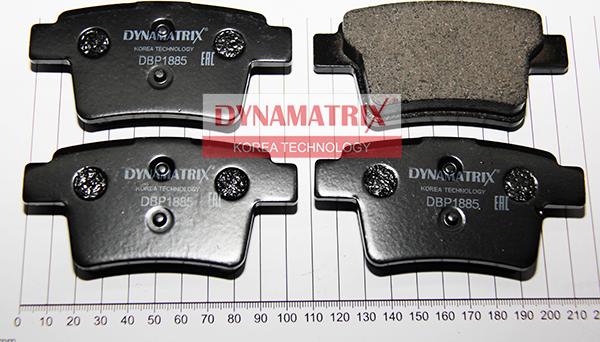 Dynamatrix DBP1885 - Тормозные колодки, дисковые, комплект autospares.lv