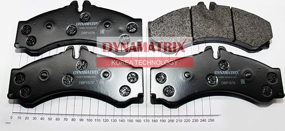 Dynamatrix DBP1879 - Тормозные колодки, дисковые, комплект autospares.lv