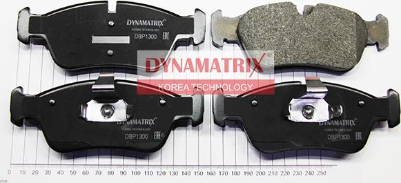 Dynamatrix DBP1300 - Тормозные колодки, дисковые, комплект autospares.lv