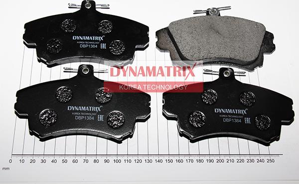 Dynamatrix DBP1384 - Тормозные колодки, дисковые, комплект autospares.lv