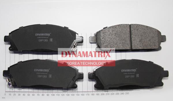 Dynamatrix DBP1263 - Тормозные колодки, дисковые, комплект autospares.lv