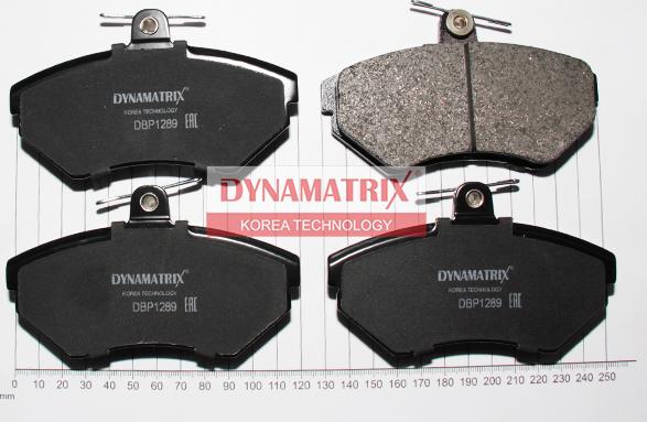 Dynamatrix DBP1289 - Тормозные колодки, дисковые, комплект autospares.lv