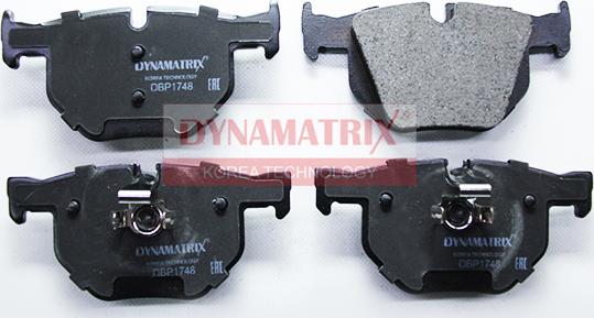 Dynamatrix DBP1748 - Тормозные колодки, дисковые, комплект autospares.lv