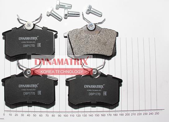 Dynamatrix DBP1770 - Тормозные колодки, дисковые, комплект autospares.lv