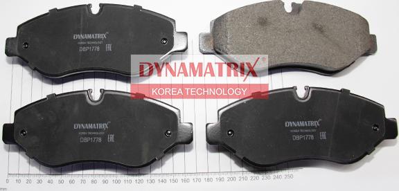 Dynamatrix DBP1778 - Тормозные колодки, дисковые, комплект autospares.lv