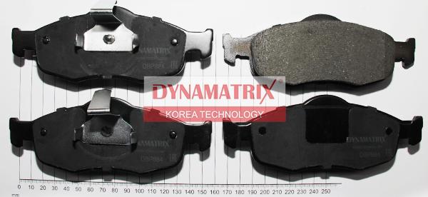 Dynamatrix DBP884 - Тормозные колодки, дисковые, комплект autospares.lv