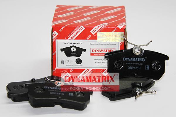 Dynamatrix DBP319 - Тормозные колодки, дисковые, комплект autospares.lv