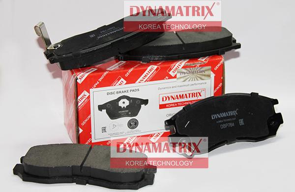 Dynamatrix DBP764 - Тормозные колодки, дисковые, комплект autospares.lv