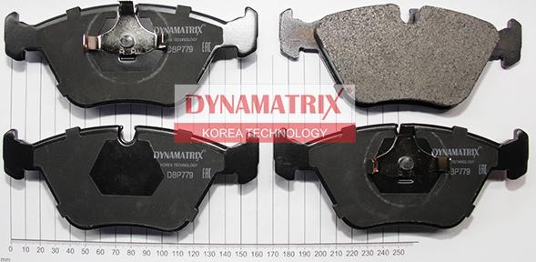 Dynamatrix DBP779 - Тормозные колодки, дисковые, комплект autospares.lv