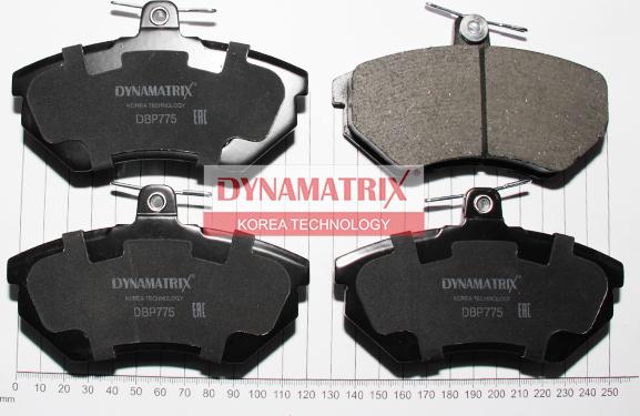 Dynamatrix DBP775 - Тормозные колодки, дисковые, комплект autospares.lv