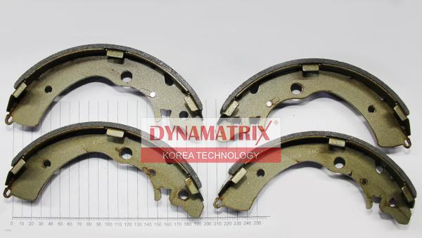 Dynamatrix DBS318 - Комплект тормозных колодок, барабанные autospares.lv