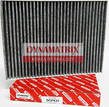 Dynamatrix DCFK31 - Фильтр воздуха в салоне autospares.lv