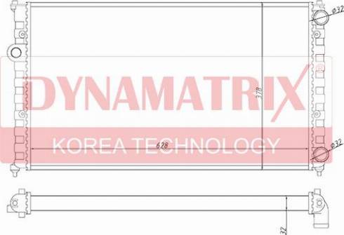 Dynamatrix DR652441 - Радиатор, охлаждение двигателя autospares.lv