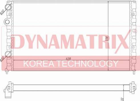 Dynamatrix DR652451 - Радиатор, охлаждение двигателя autospares.lv