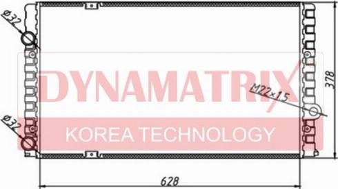 Dynamatrix DR65243 - Радиатор, охлаждение двигателя autospares.lv