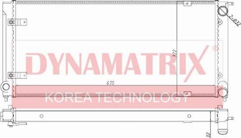 Dynamatrix DR652621 - Радиатор, охлаждение двигателя autospares.lv