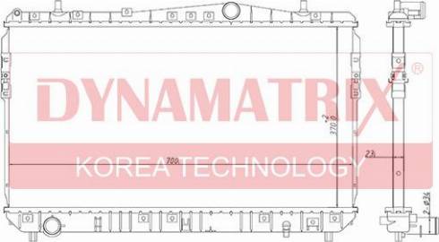 Dynamatrix DR61633 - Радиатор, охлаждение двигателя autospares.lv