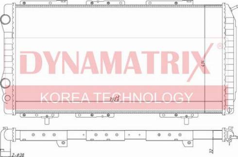 Dynamatrix DR61390 - Радиатор, охлаждение двигателя autospares.lv