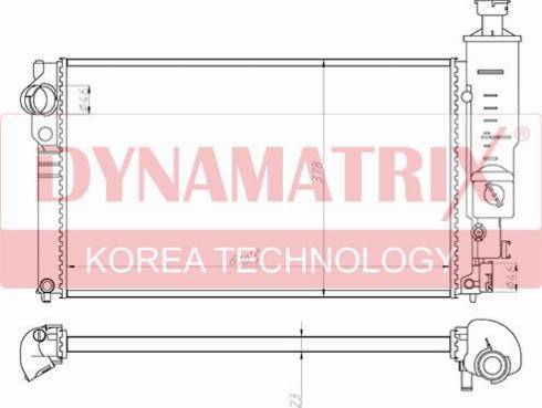 Dynamatrix DR63528 - Радиатор, охлаждение двигателя autospares.lv