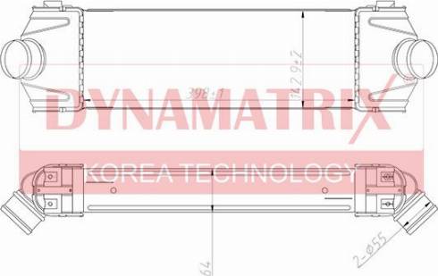 Dynamatrix DR67022 - Радиатор, охлаждение двигателя autospares.lv