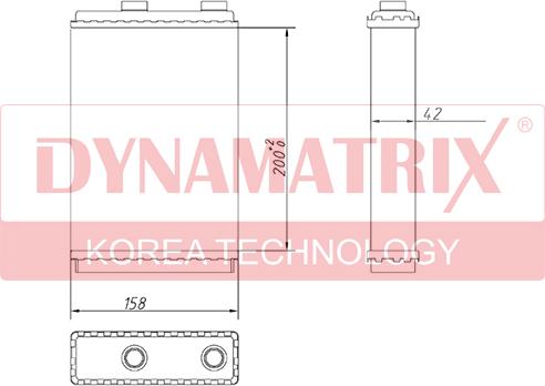 Dynamatrix DR71451 - Теплообменник, отопление салона autospares.lv